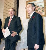 Obuchi meets Brittan